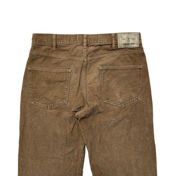 Patagonia Iron Clad Straight Fit Corduroy Pants Brown 31x27 - Picture 4 of 7